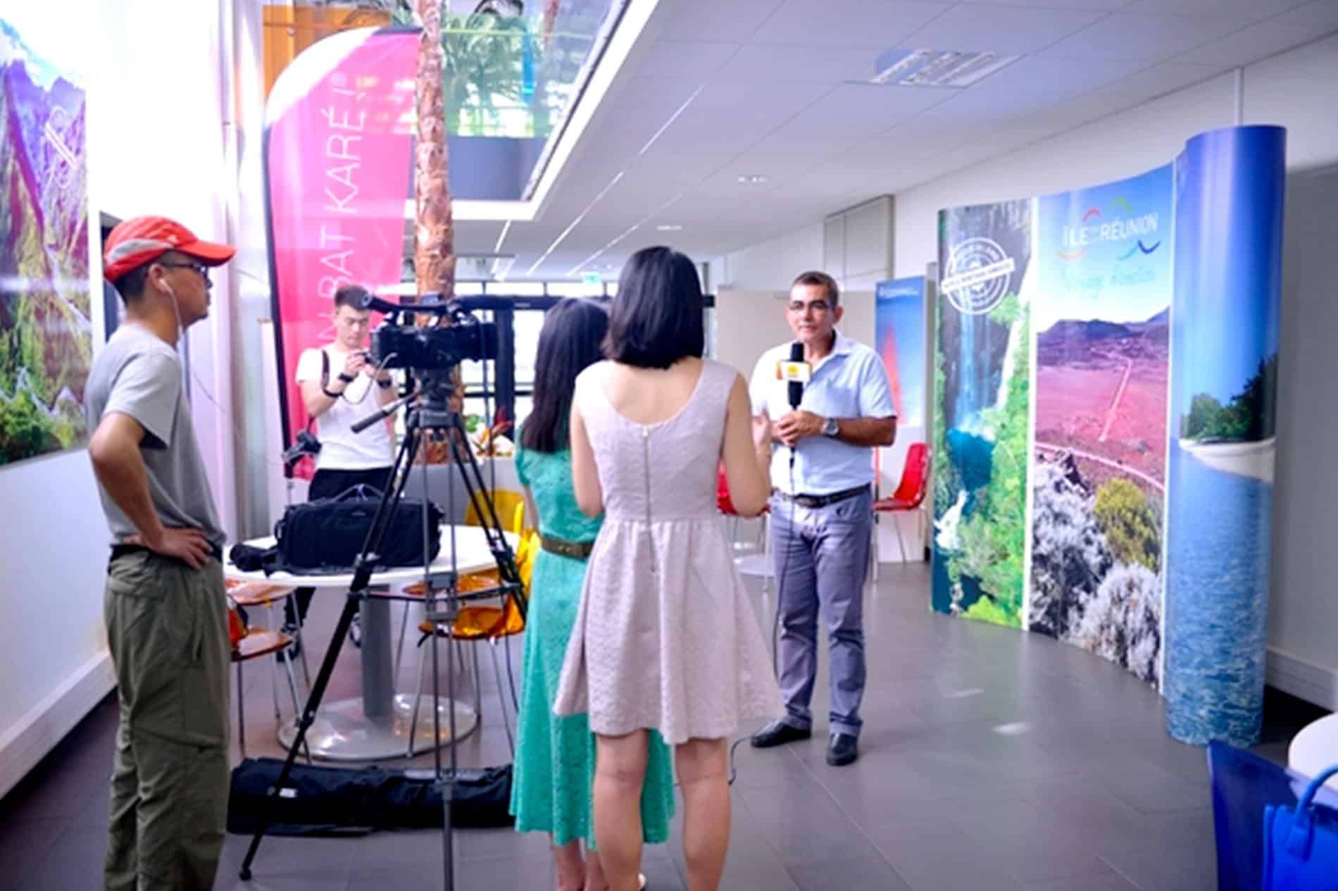 ACCEUIL-Reunion Island in the eye of Chinese television cameras ACCEUIL-Reunion Island in the eye of Chinese television cameras