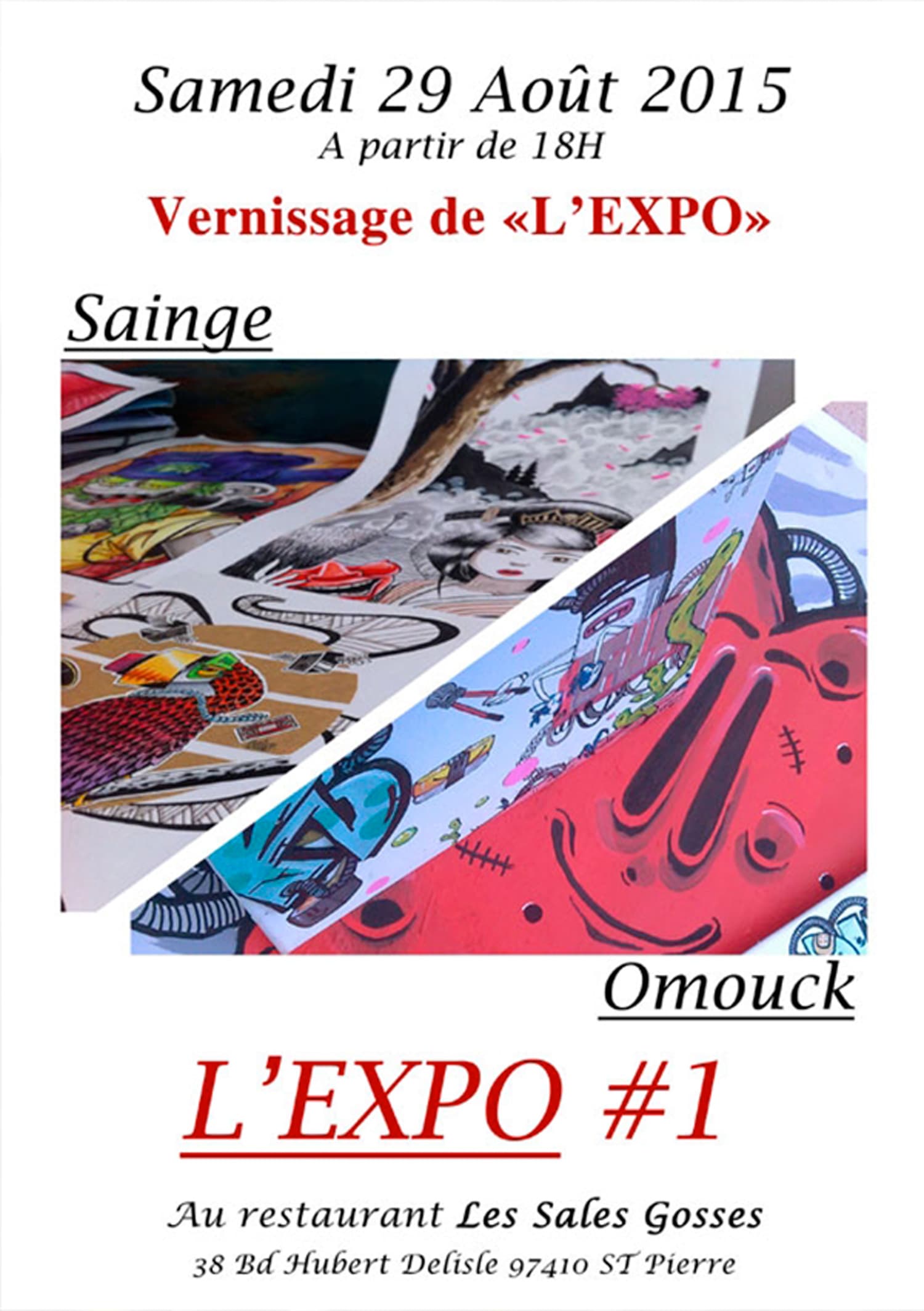 ARTICLE-Vernissage de « l'expo » Omouck & Sainge ARTICLE-Vernissage de « l'expo » Omouck & Sainge