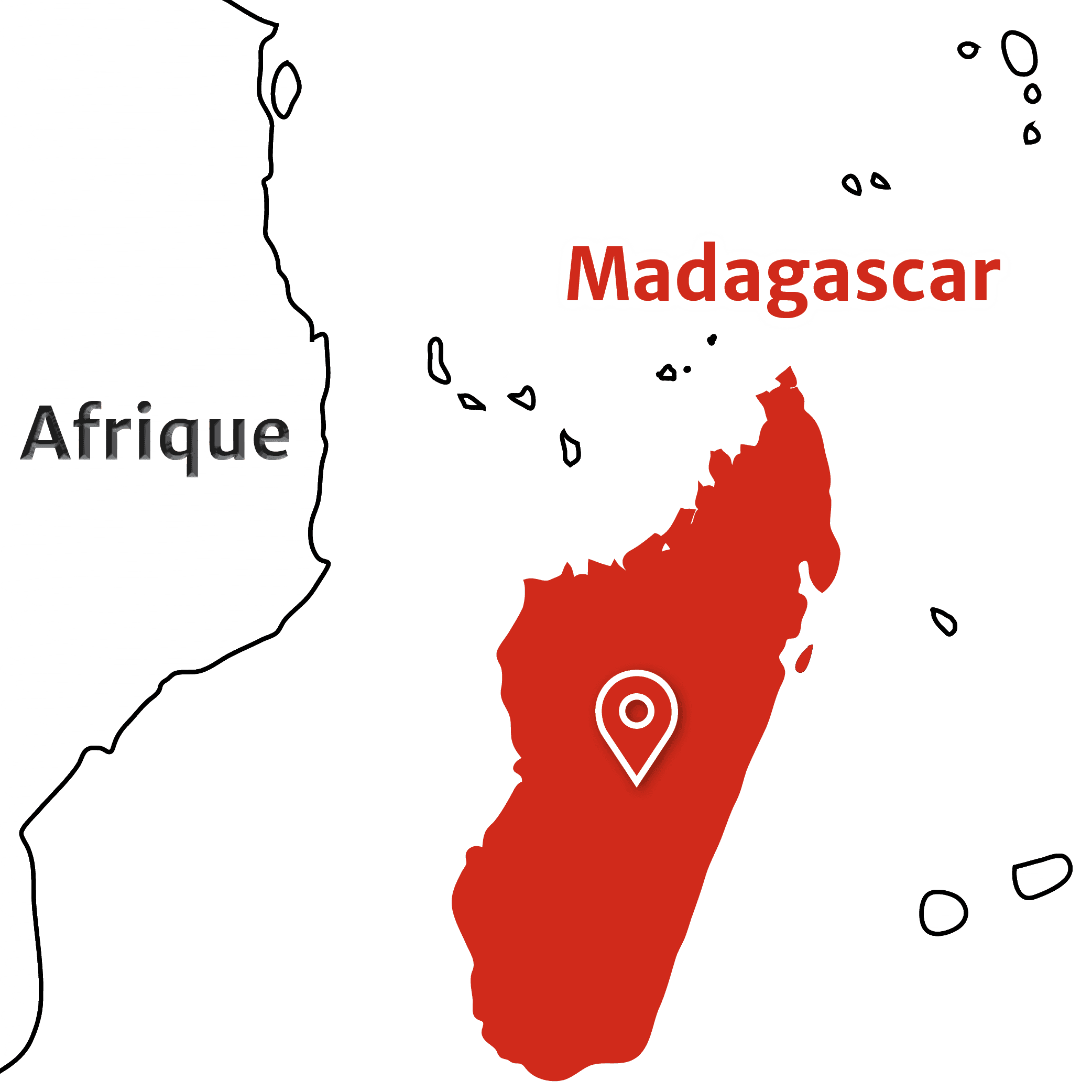 Madagascar - Carte emplacement Madagascar