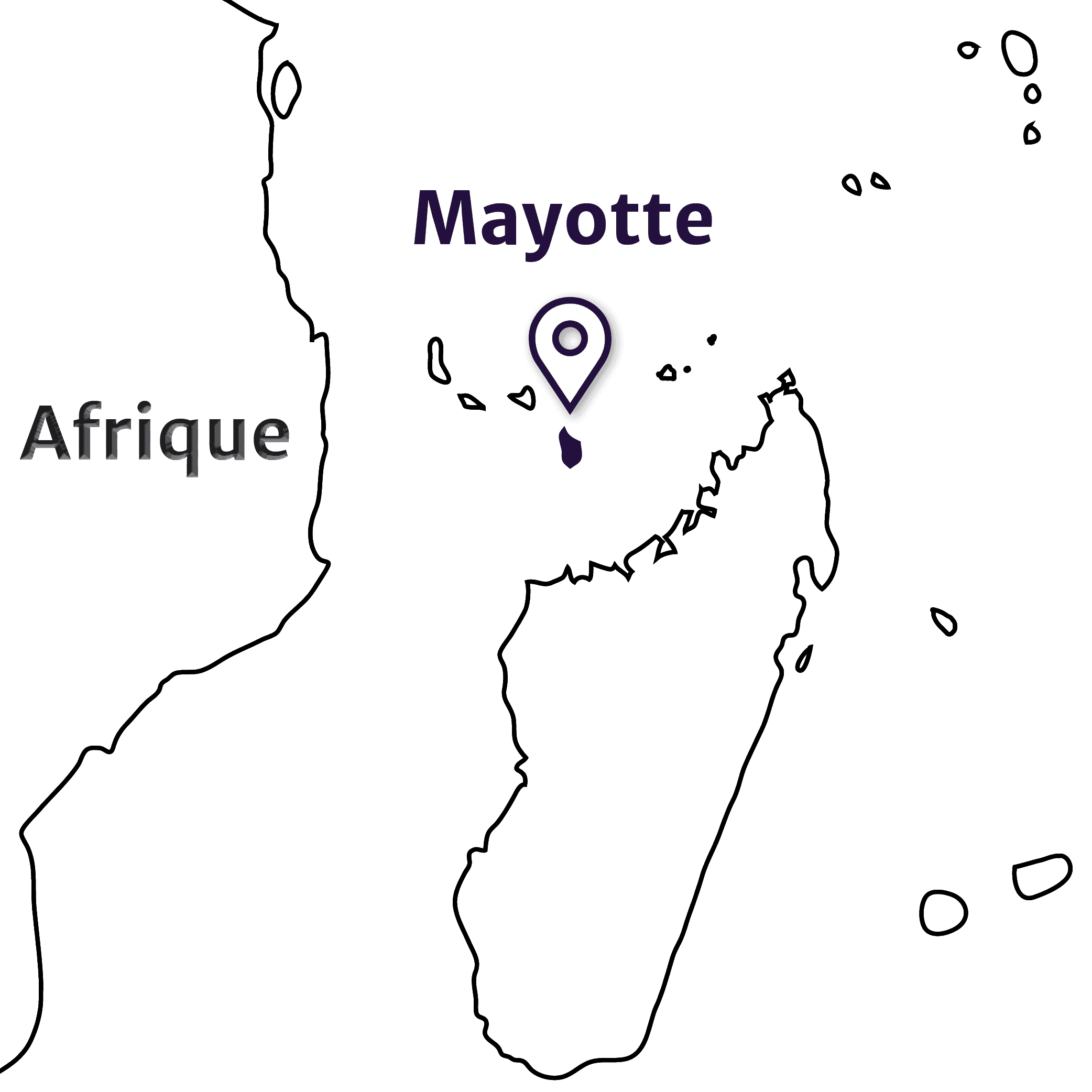 Mayotte - Carte localisation Mayotte