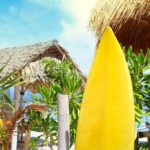 Les Seychelles - Surf jaune huttes