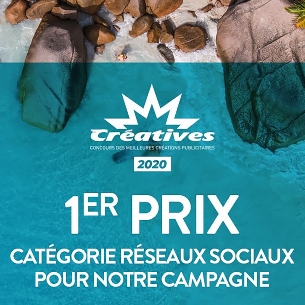 Créatives 2020: 1er prix dans la catégorie « Réseaux Sociaux »